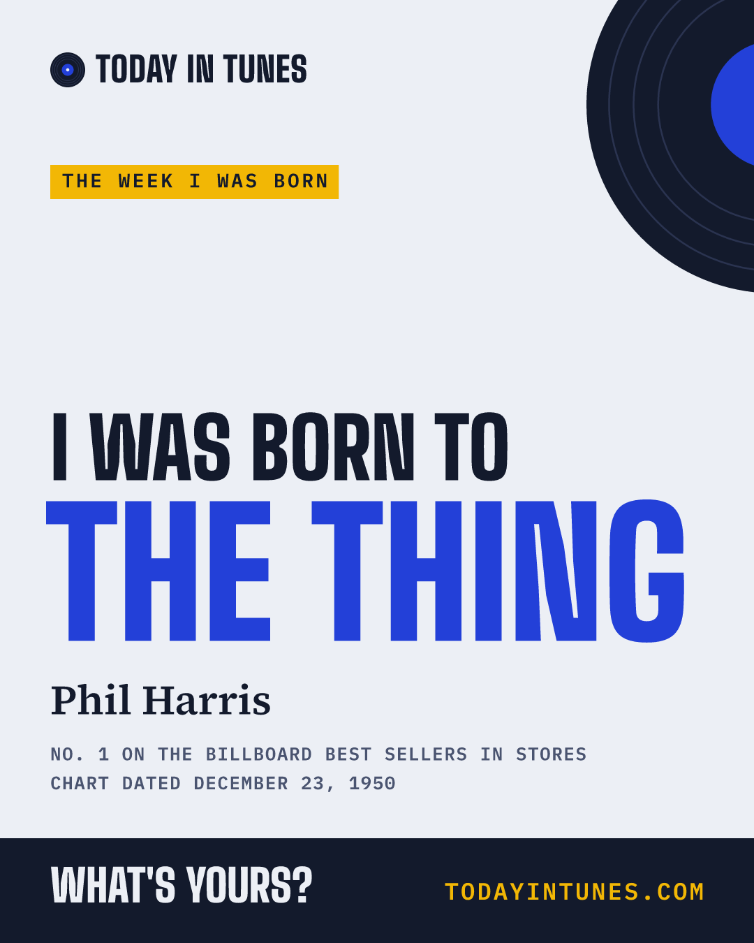 I was born to The Thing, by Phil Harris