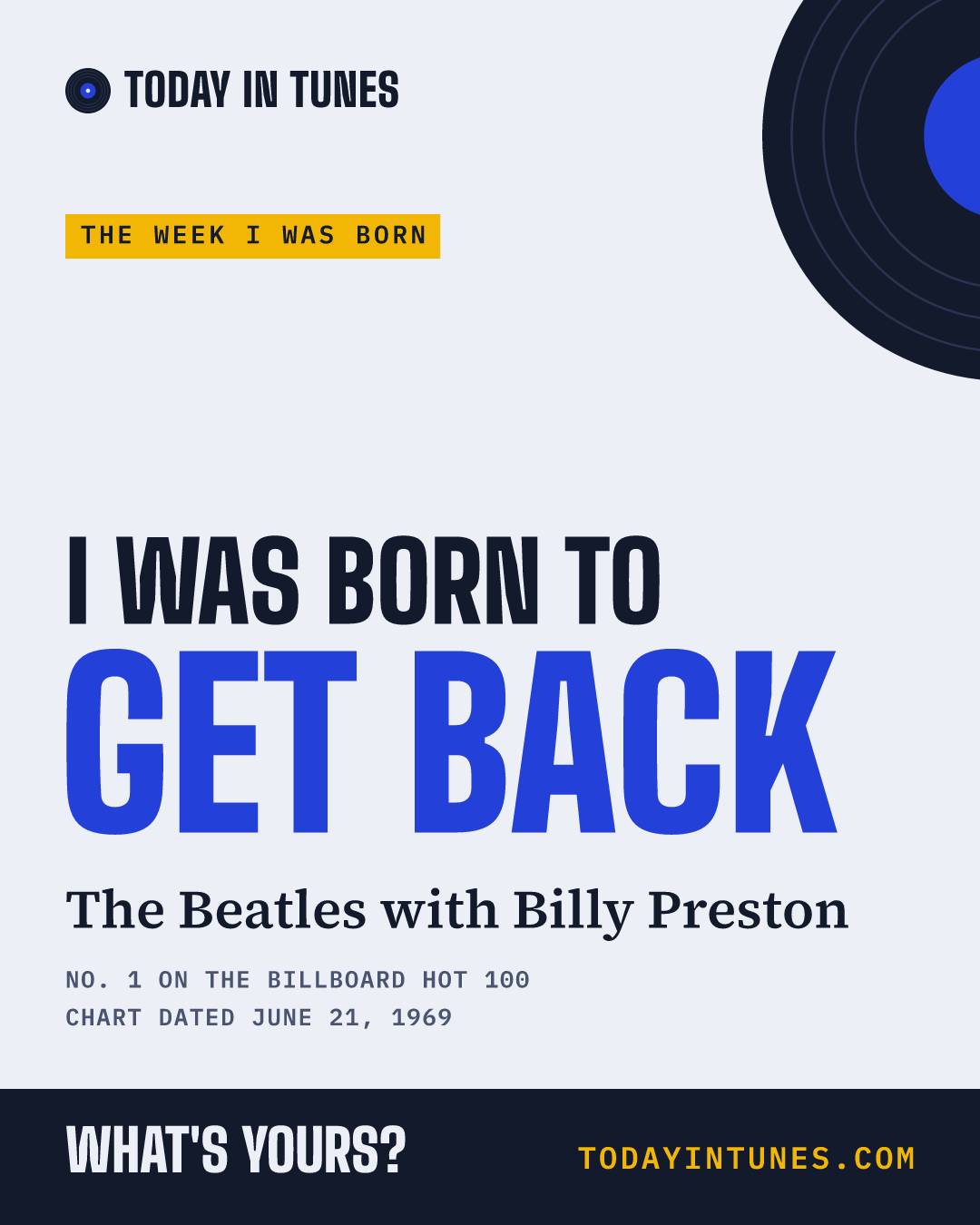 I was born to Get Back, by The Beatles with Billy Preston