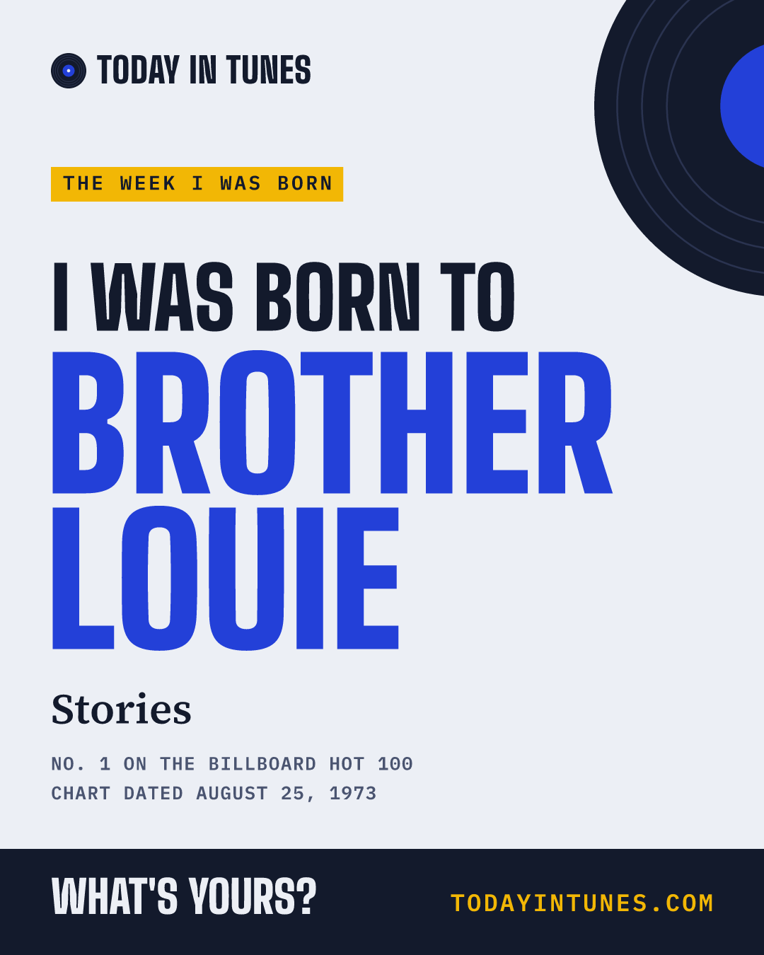 I was born to Brother Louie, by Stories