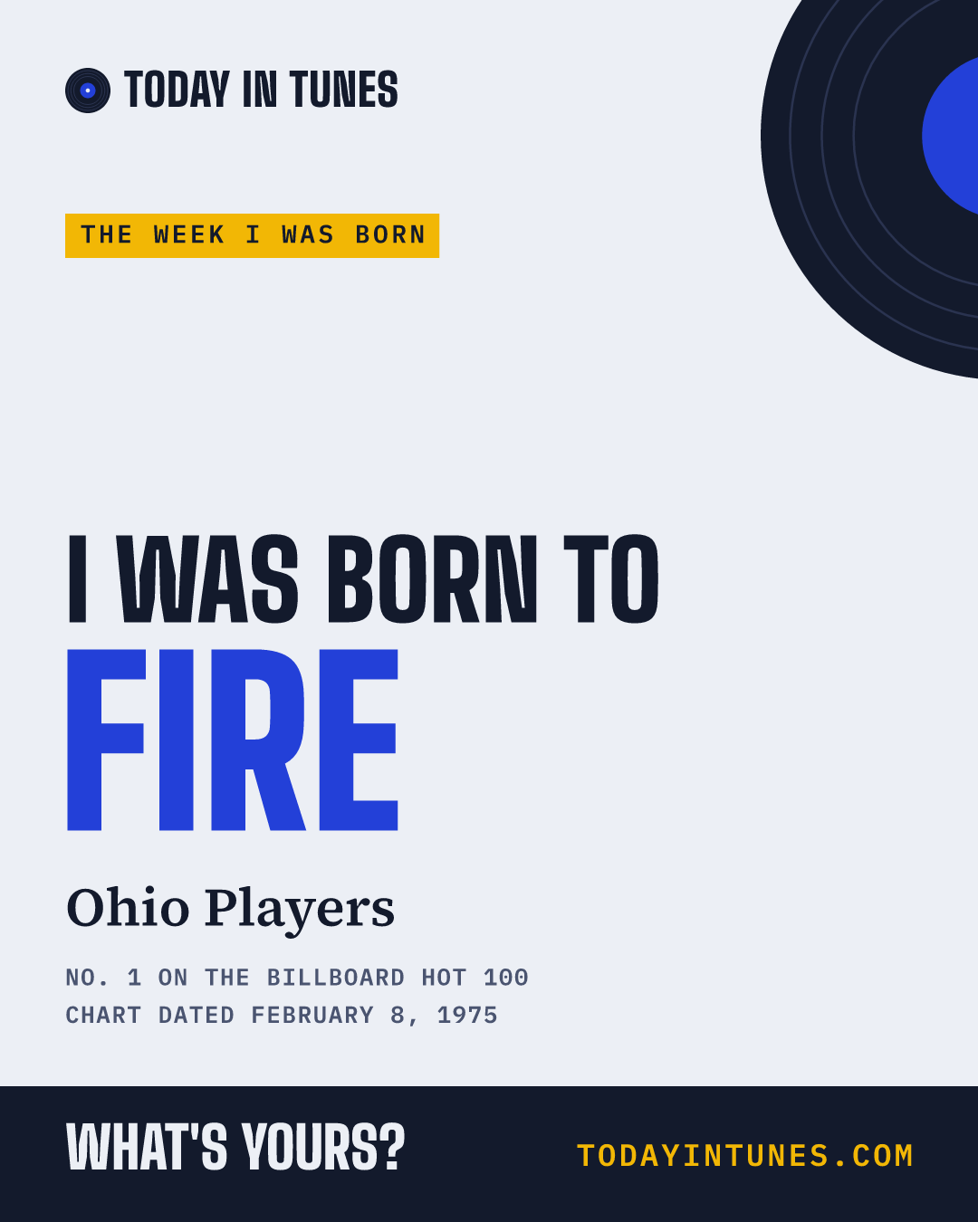 I was born to Fire, by Ohio Players