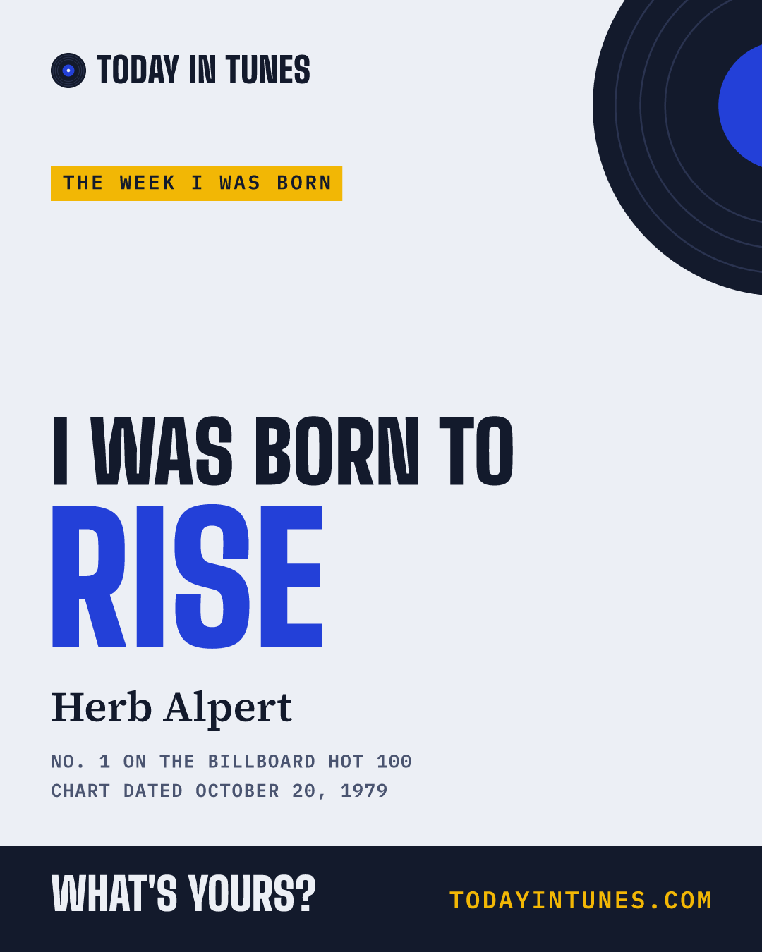 I was born to Rise, by Herb Alpert
