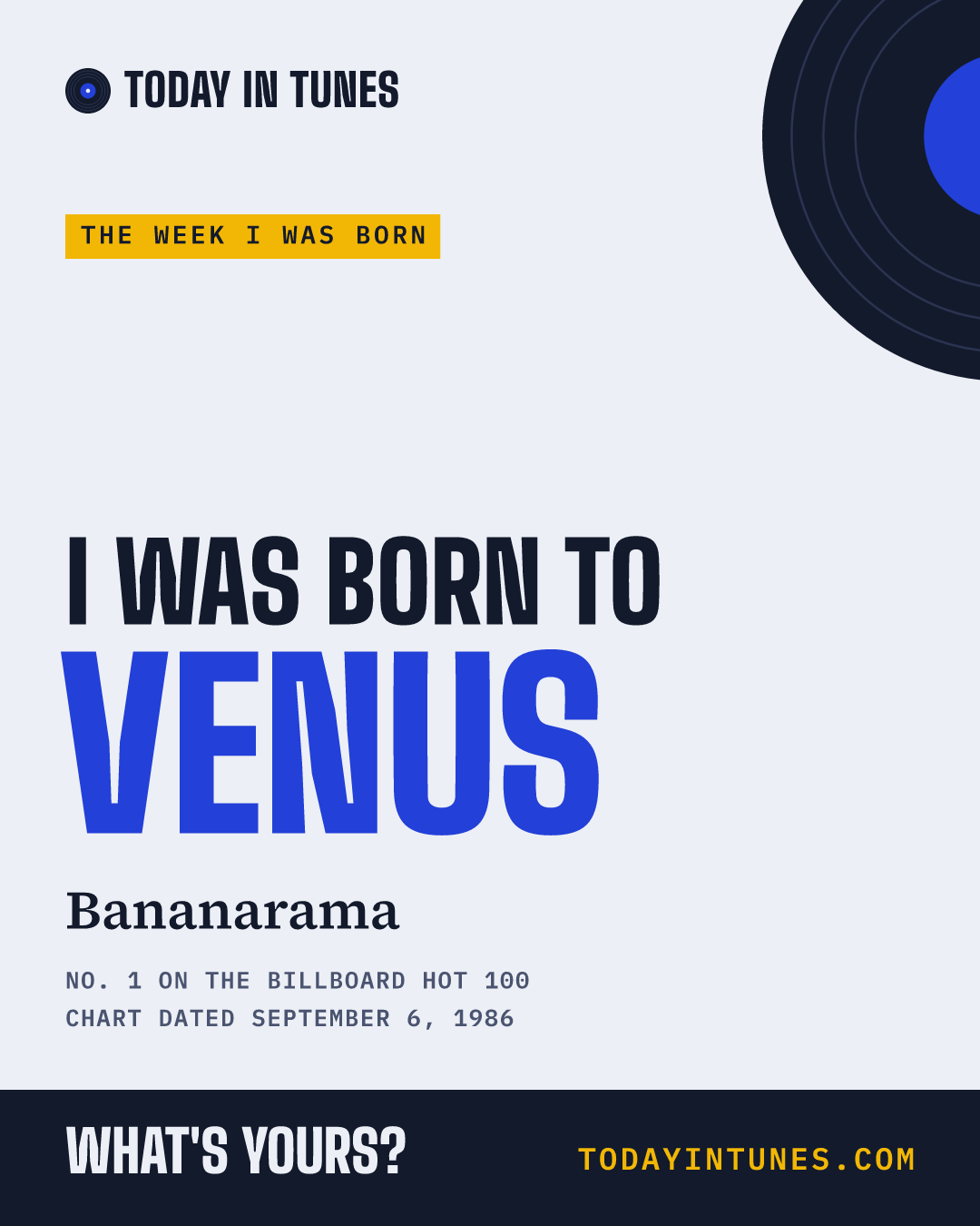 I was born to Venus, by Bananarama