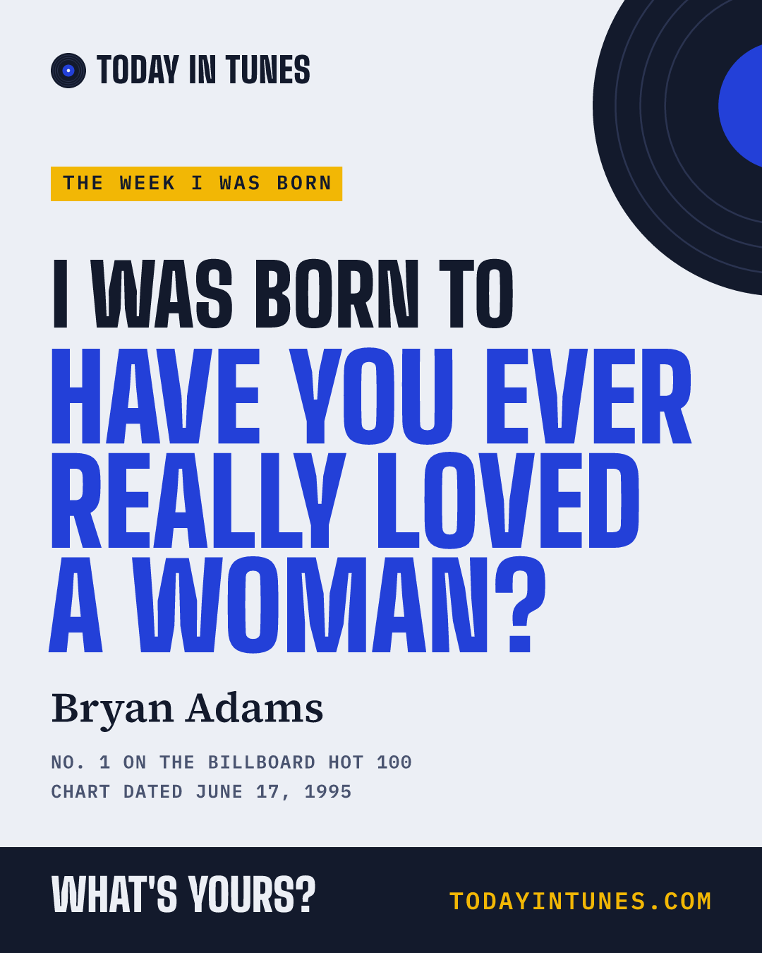 I was born to Have You Ever Really Loved a Woman?, by Bryan Adams