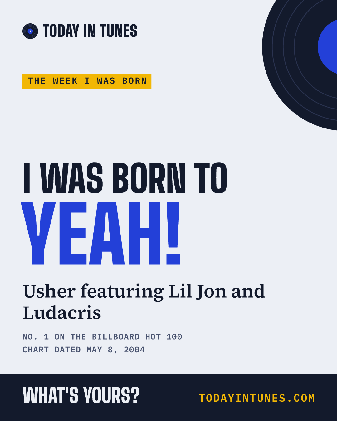 I was born to Yeah!, by Usher featuring Lil Jon and Ludacris