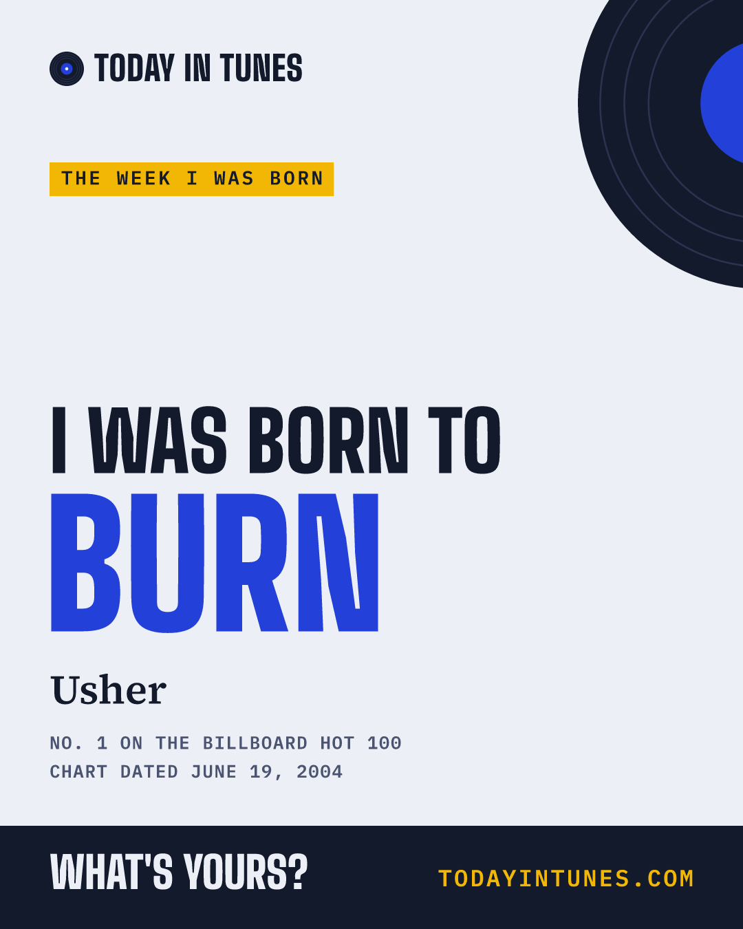 I was born to Burn, by Usher