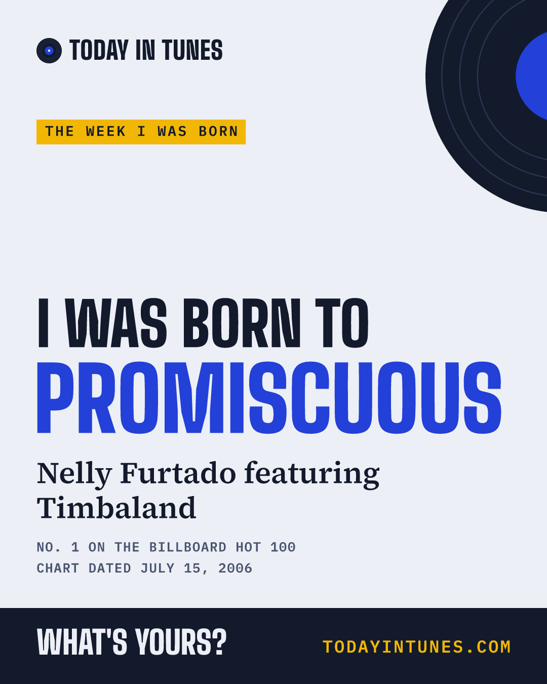 I was born to Promiscuous, by Nelly Furtado featuring Timbaland