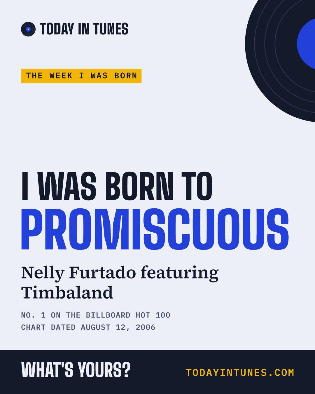 I was born to Promiscuous, by Nelly Furtado featuring Timbaland