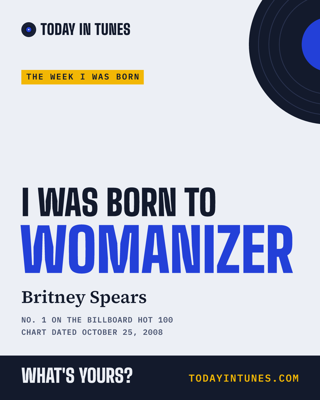I was born to Womanizer, by Britney Spears