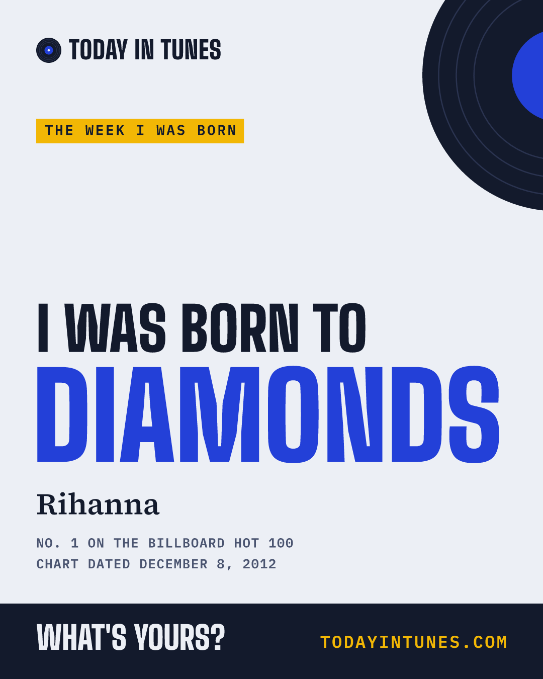I was born to Diamonds, by Rihanna