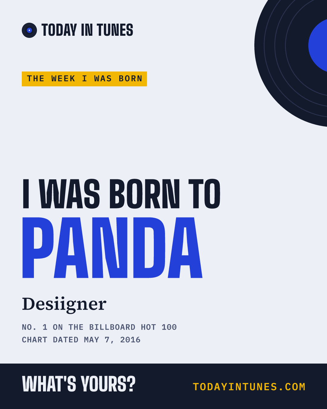 I was born to Panda, by Desiigner