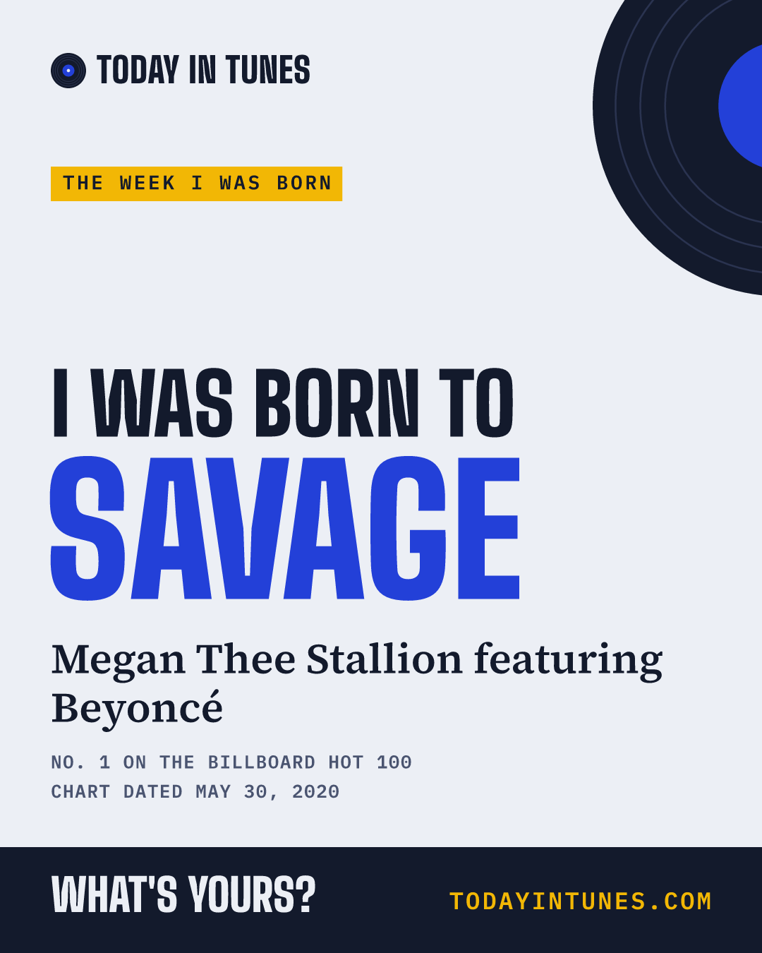 I was born to Savage, by Megan Thee Stallion featuring Beyoncé