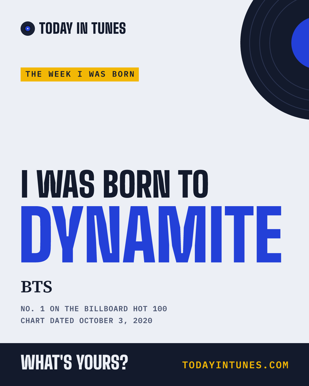 I was born to Dynamite, by BTS