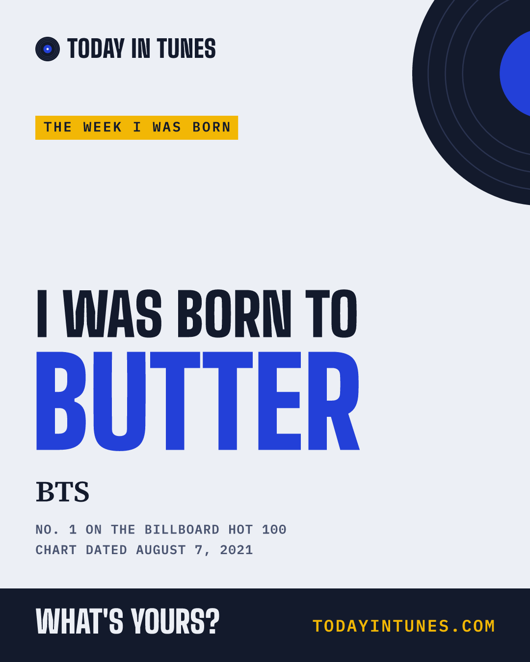 I was born to Butter, by BTS